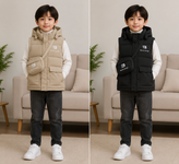 پافر بچهگانه Balenciaga کلاهدار با کیف کمری