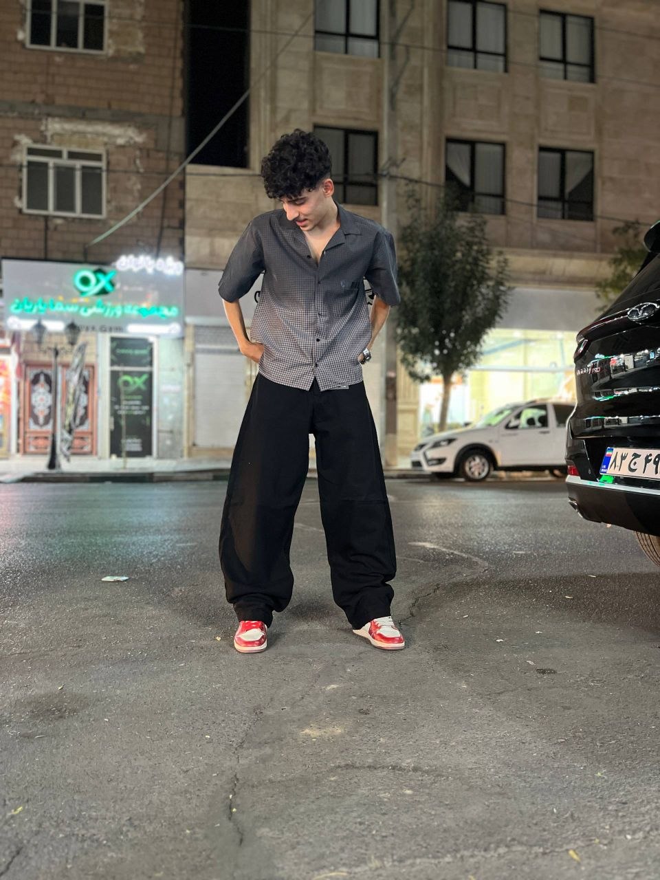 پیراهن مردانه/ باکسی/ چهار خونه